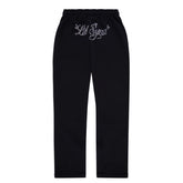 Women ‘Lil Syna‘ Rhinestone Jogger Black